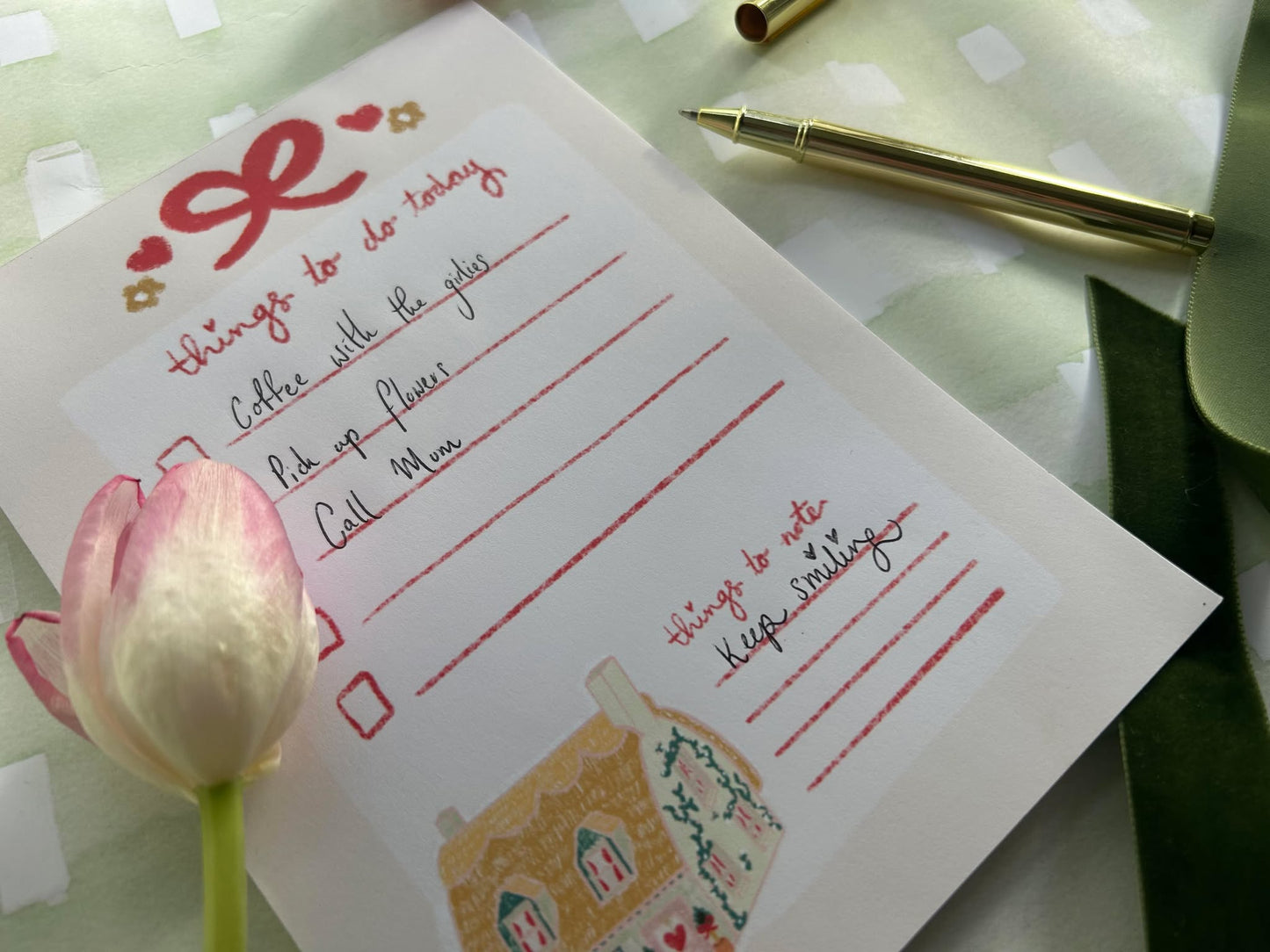 To-Do List Notepad- Cupid's Cottage Collection