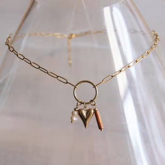 Round Lock Chain Necklace