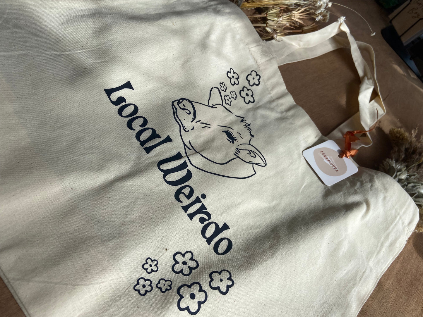Local Weirdo Cow Tote Bag