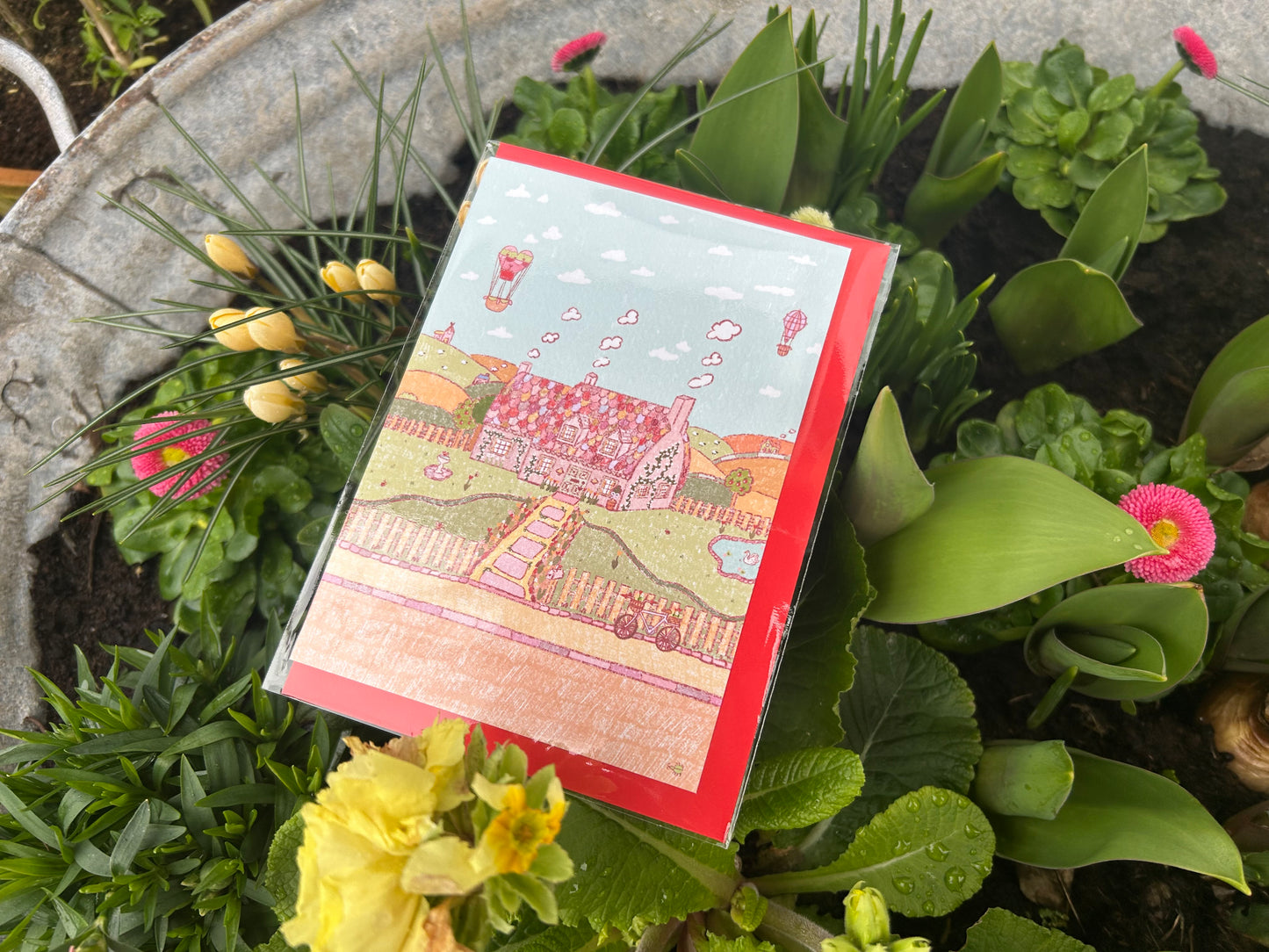 Country Cottage Greeting Card