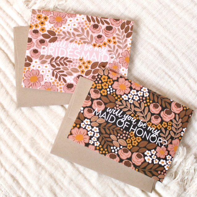 Bridesmaid proposal card bundle