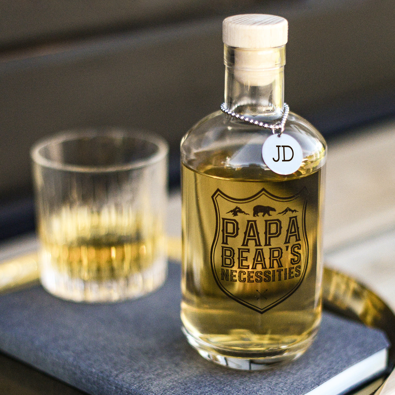 Papa Bear Glass Decanter