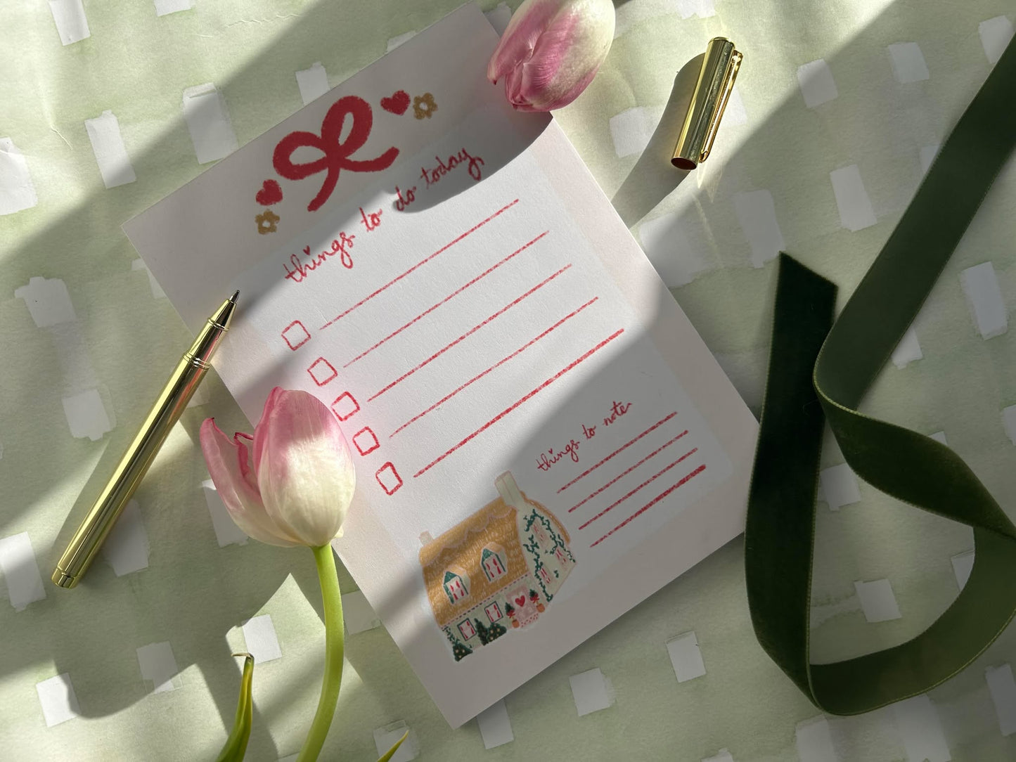 To-Do List Notepad- Cupid's Cottage Collection