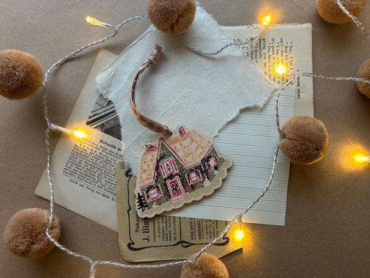 Christmas Cottage Tree Decoration