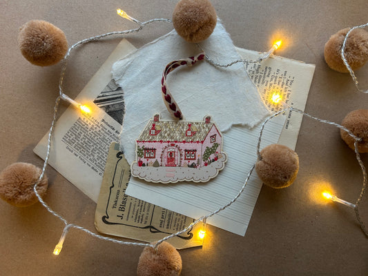 Christmas Cottage Tree Decoration