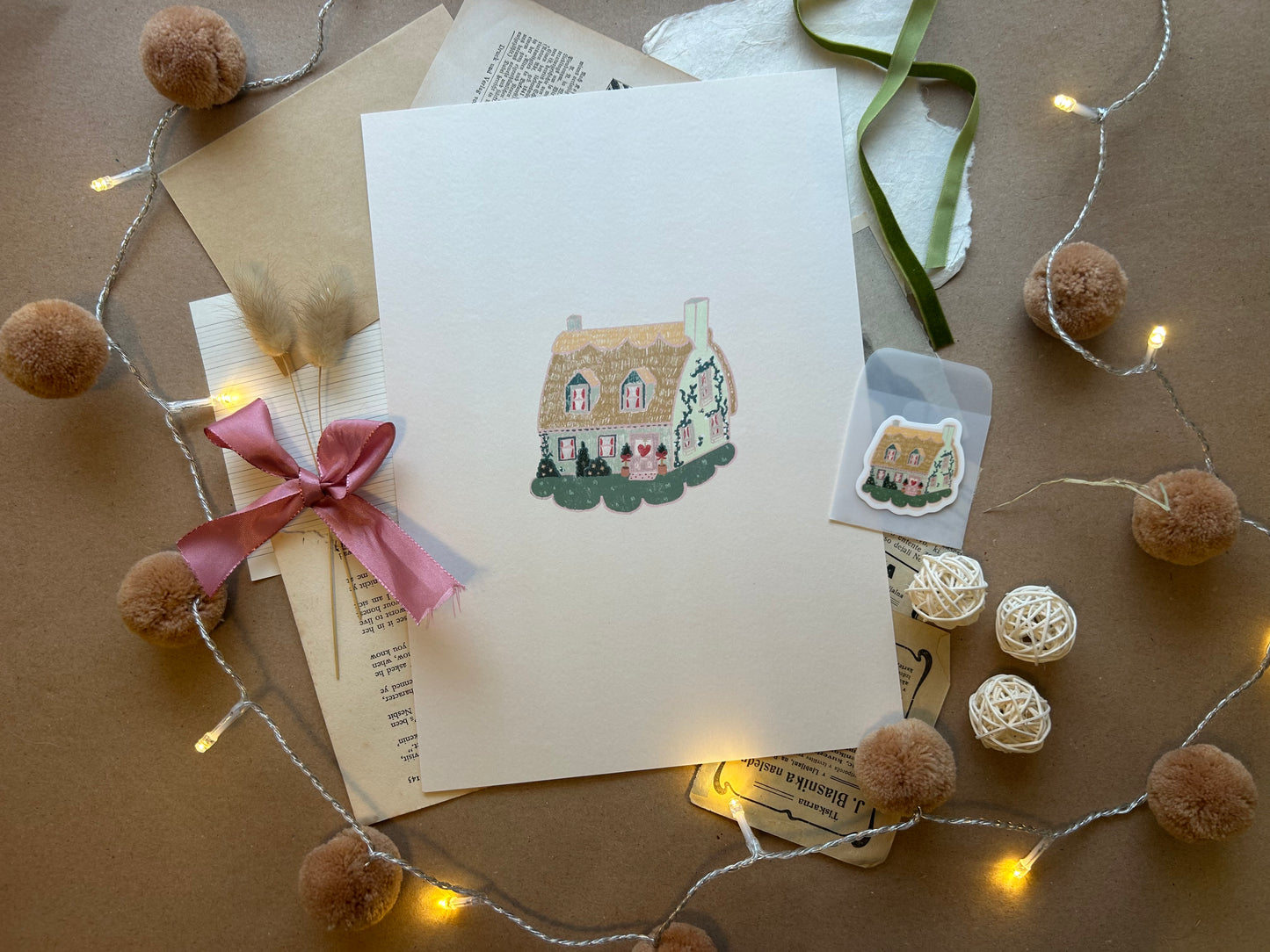 Honeydew Cottage Print