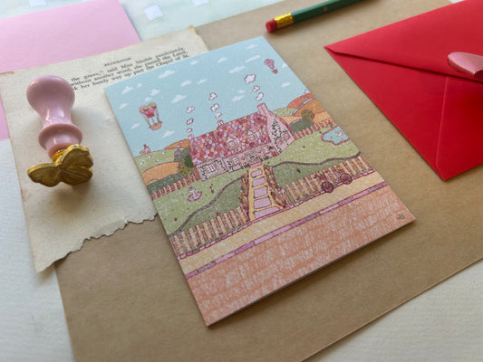 Country Cottage Greeting Card