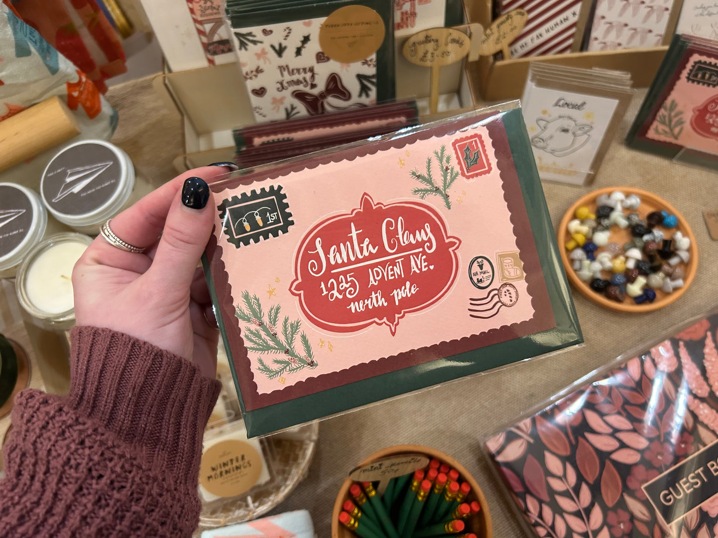 Santa's Envelope Luxury Greeting Card